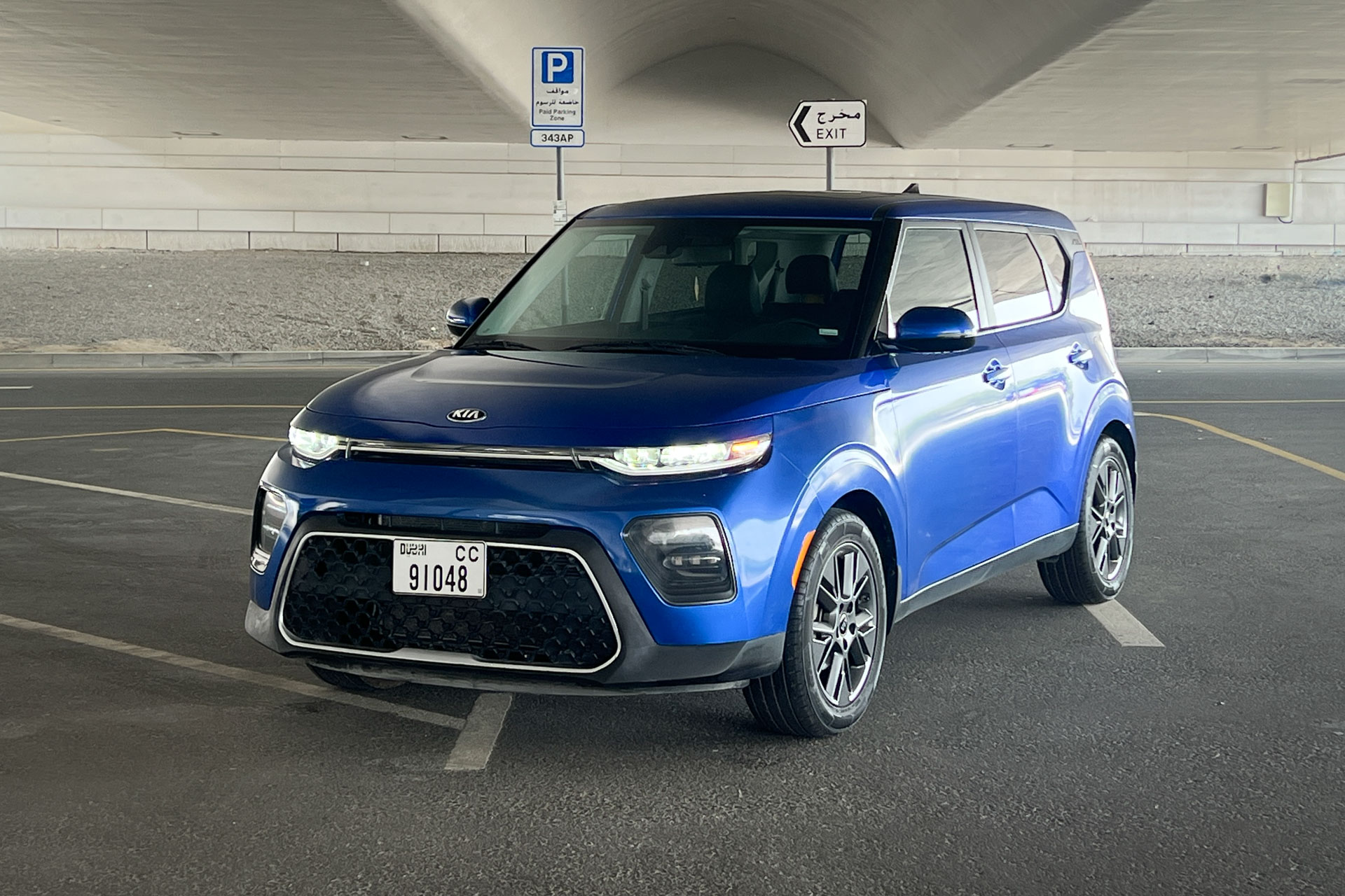 Rent a KIA Soul 2022 blue in Dubai from 105 AED/day | No Deposit ...