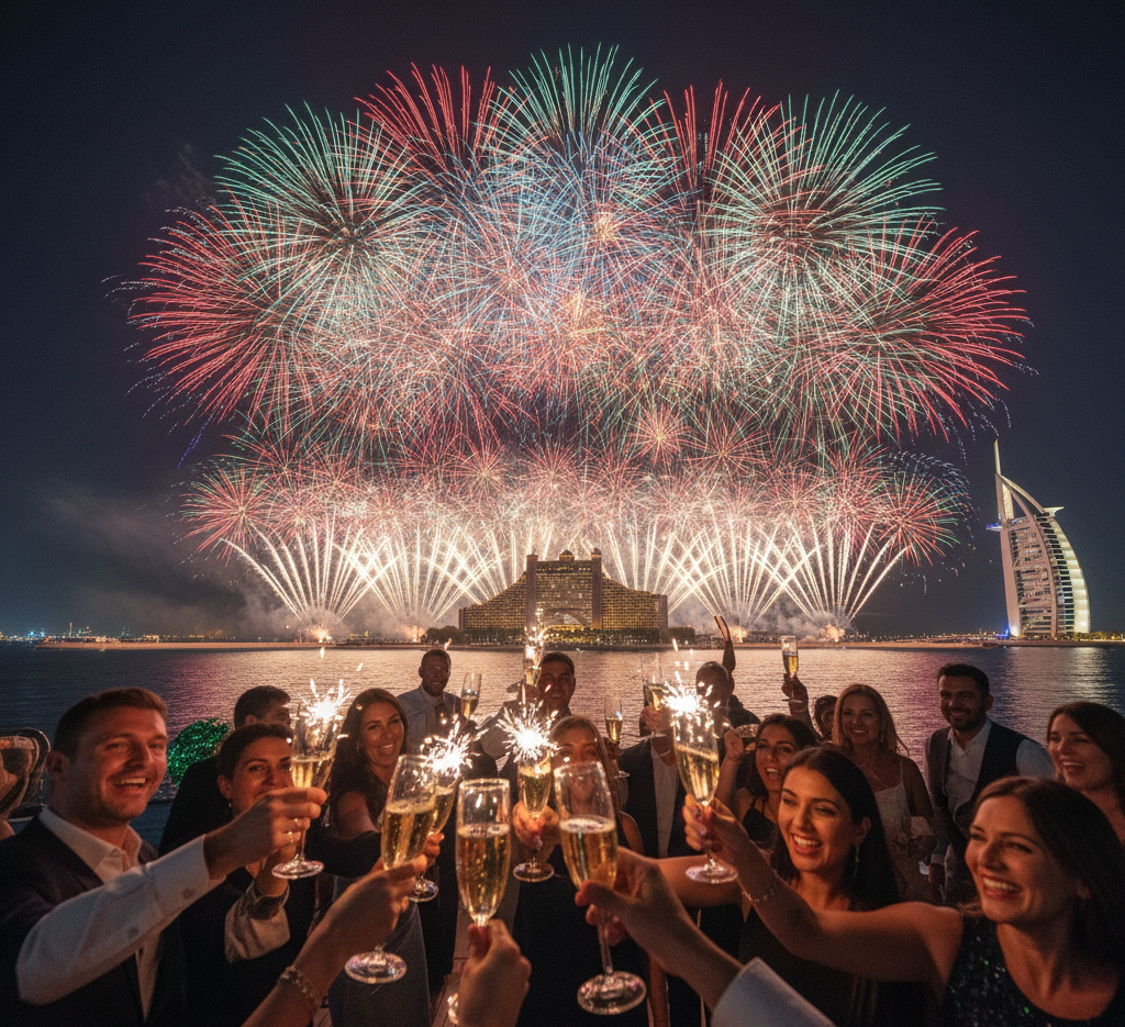 Yacht fireworks cruises: Dubai's sea symphony unveiled