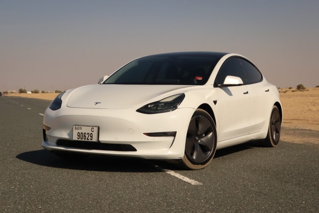 Rent a TESLA Model 3 in Dubai, UAE Price Hire by Rentico